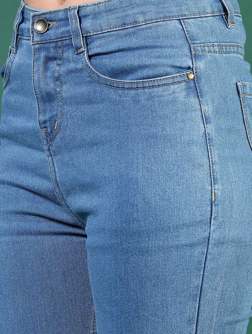 women solid mid rise slim fit jean - 21862441 -  Standard Image - 2