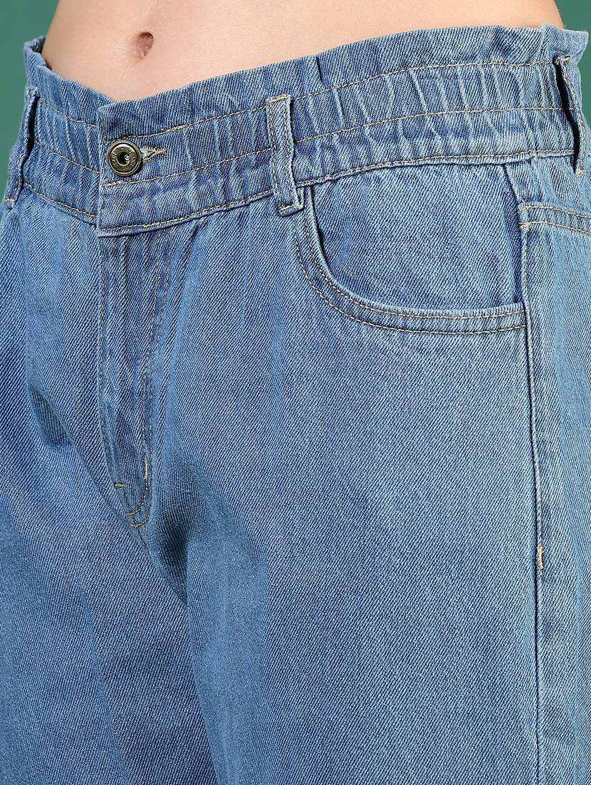 women solid mid rise straight fit jean - 21862449 -  Standard Image - 2