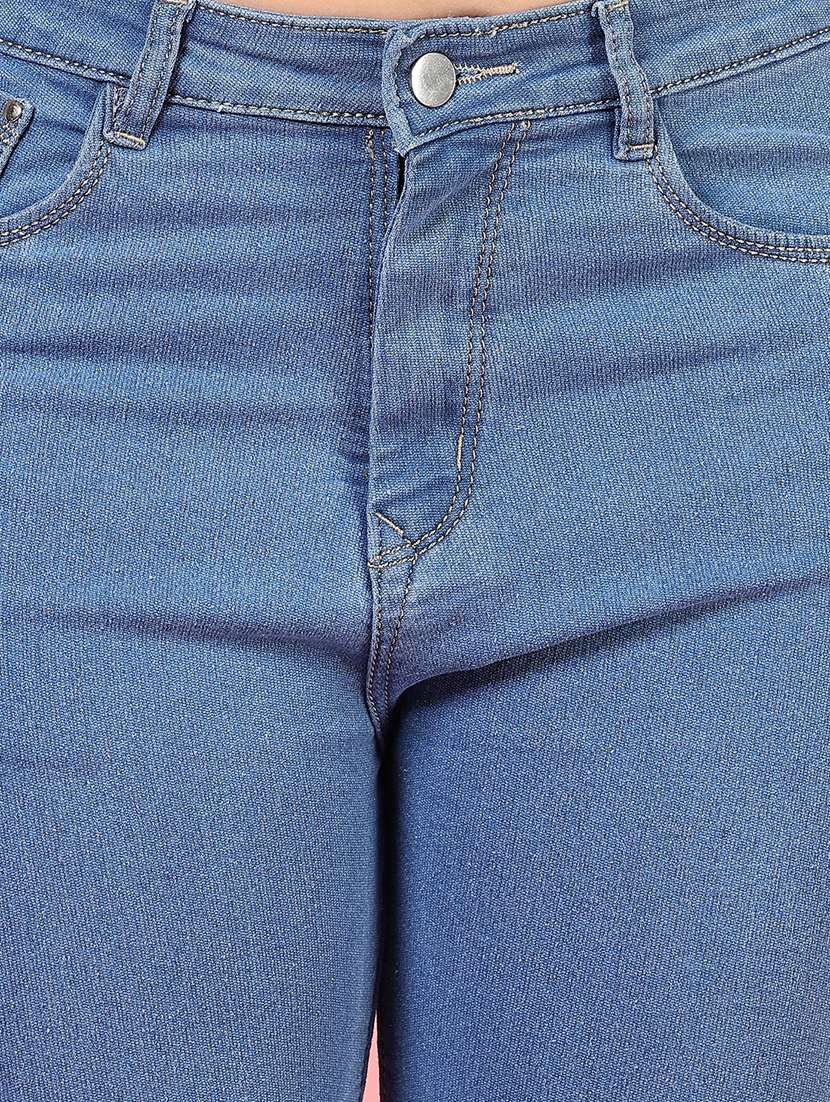 women solid mid rise bootcut jean - 21862465 -  Standard Image - 2