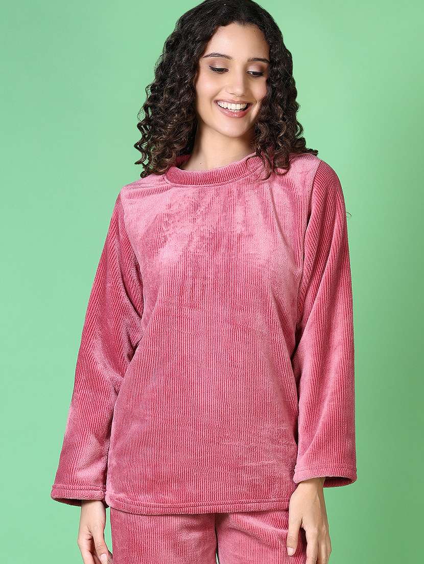 women solid nightwear pyjamaset - 21863064 -  Standard Image - 2