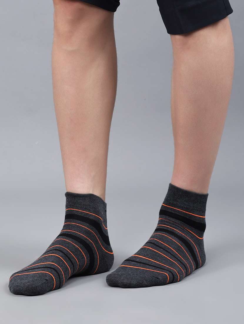 men pack of 3 striped ankle length sock - 21863680 -  Standard Image - 2