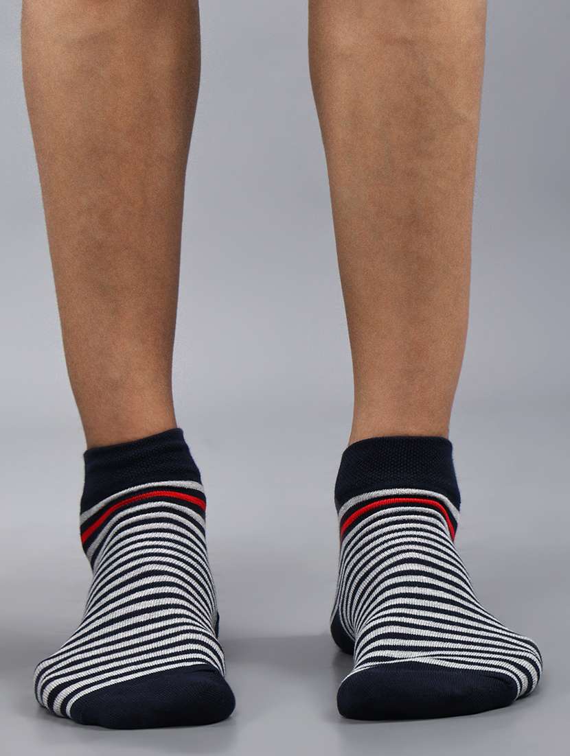 men pack of 3 striped ankle length sock - 21863686 -  Standard Image - 2
