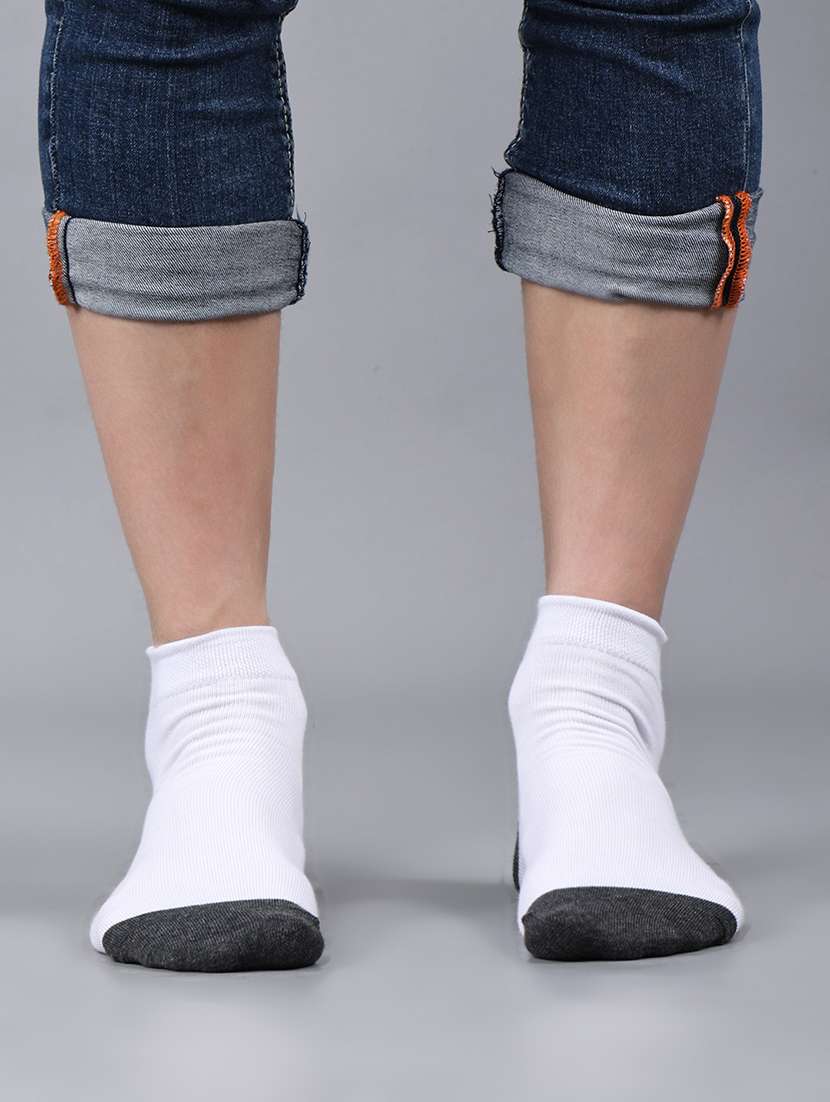 men pack of 3 solid ankle length socks - 21863696 -  Standard Image - 2
