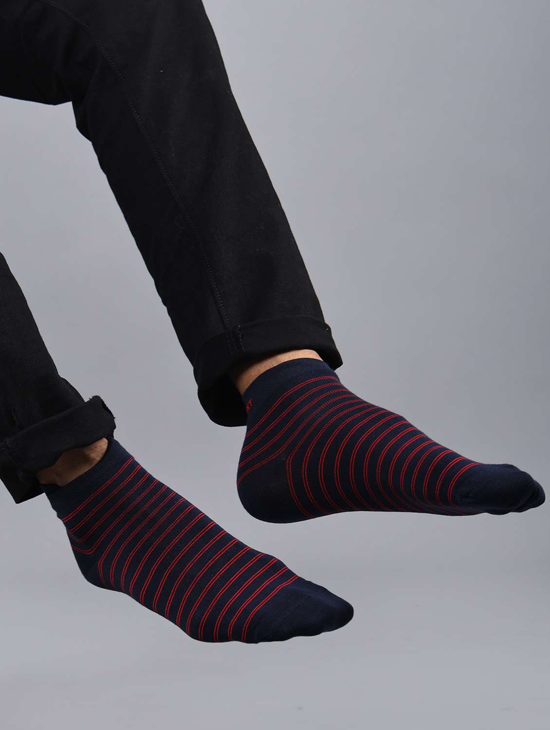 men pack of 3 striped ankle length sock - 21863707 -  Standard Image - 2