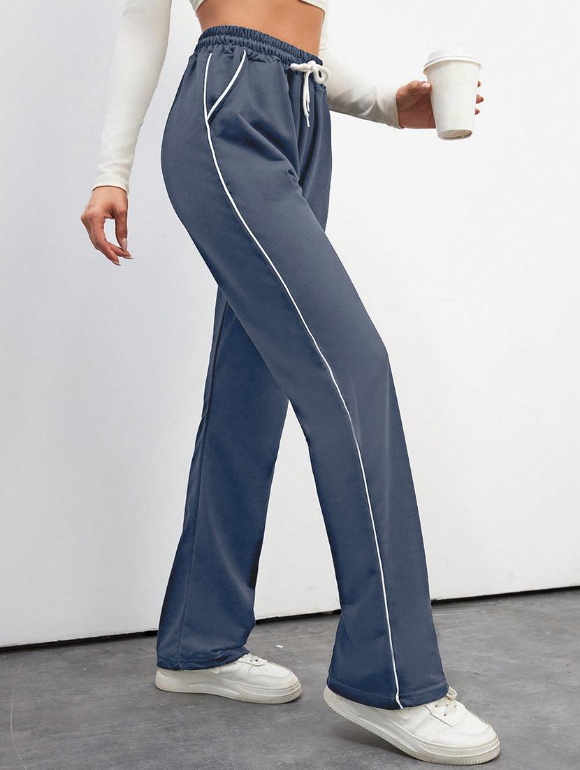 women high rise tapered track pant - 21864111 - Standard Image - 2