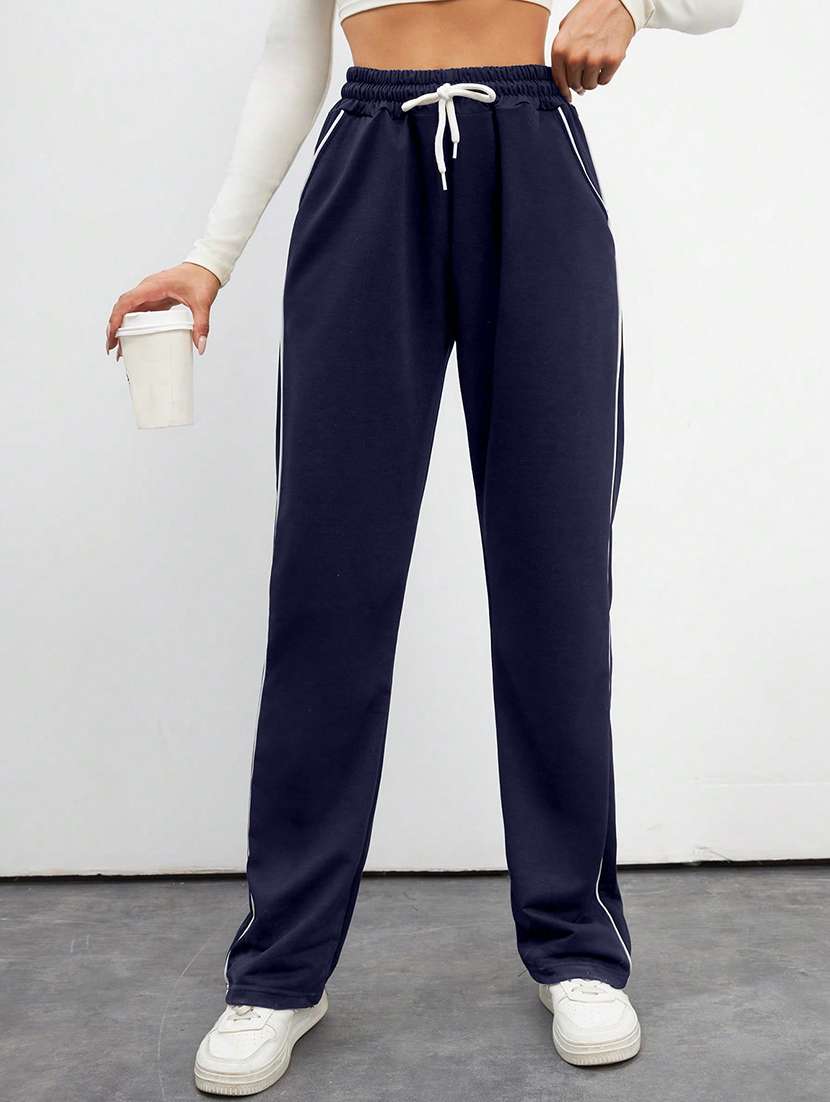 women high rise tapered track pant