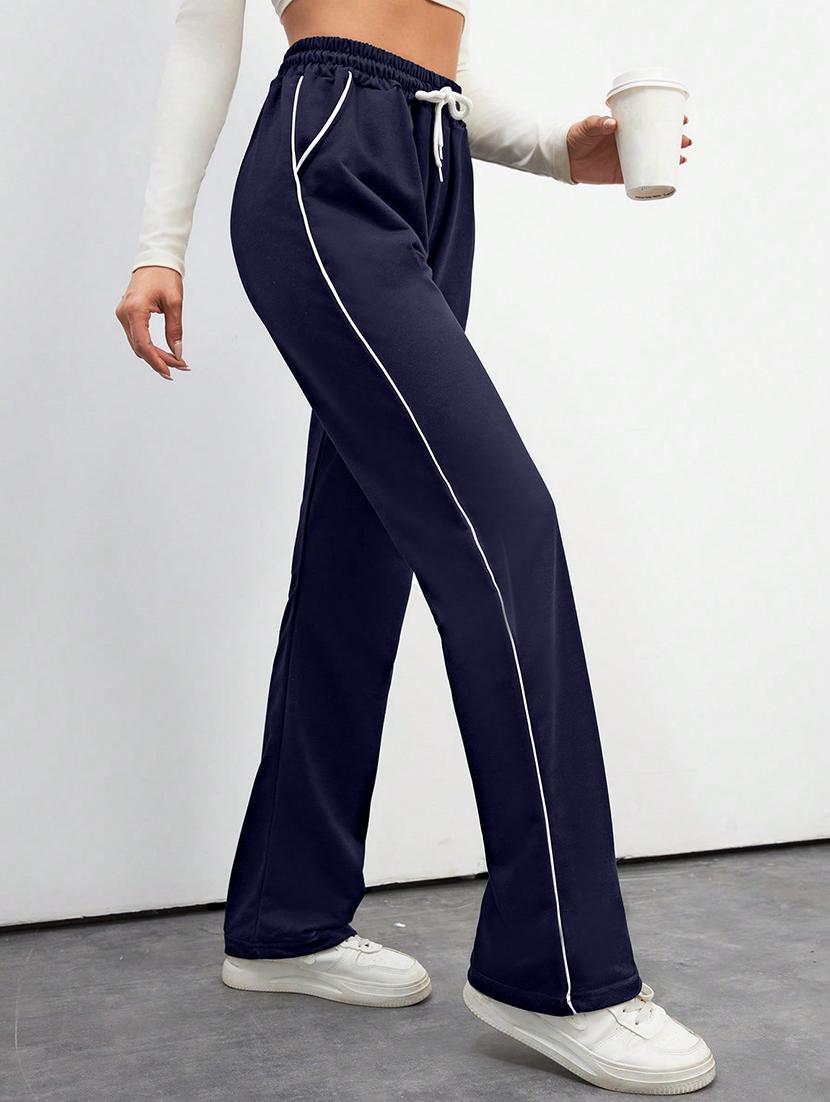 women high rise tapered track pant - 21864112 - Standard Image - 2