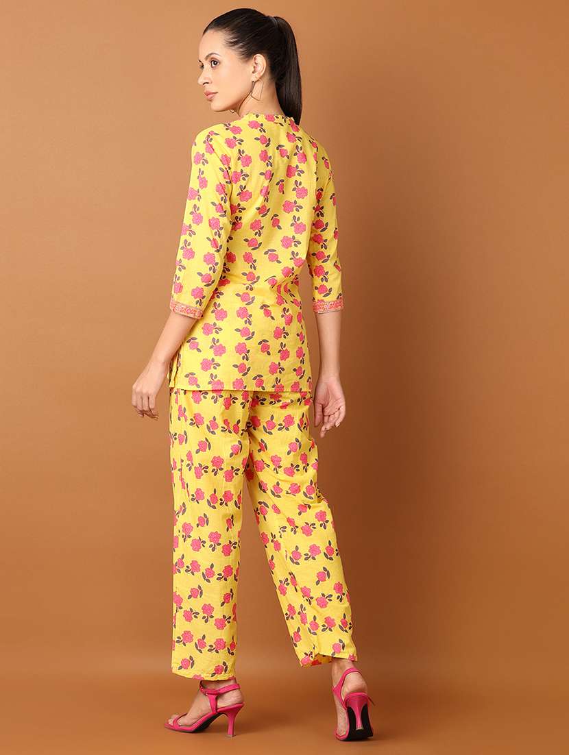 Mustard Cotton Coord Set - 21864354 -  Standard Image - 2