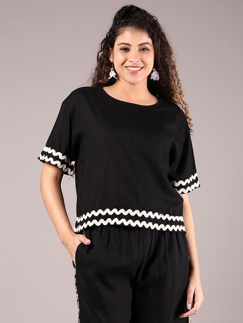 women solid short sleeves regular top - 21864431 -  Standard Image - 0