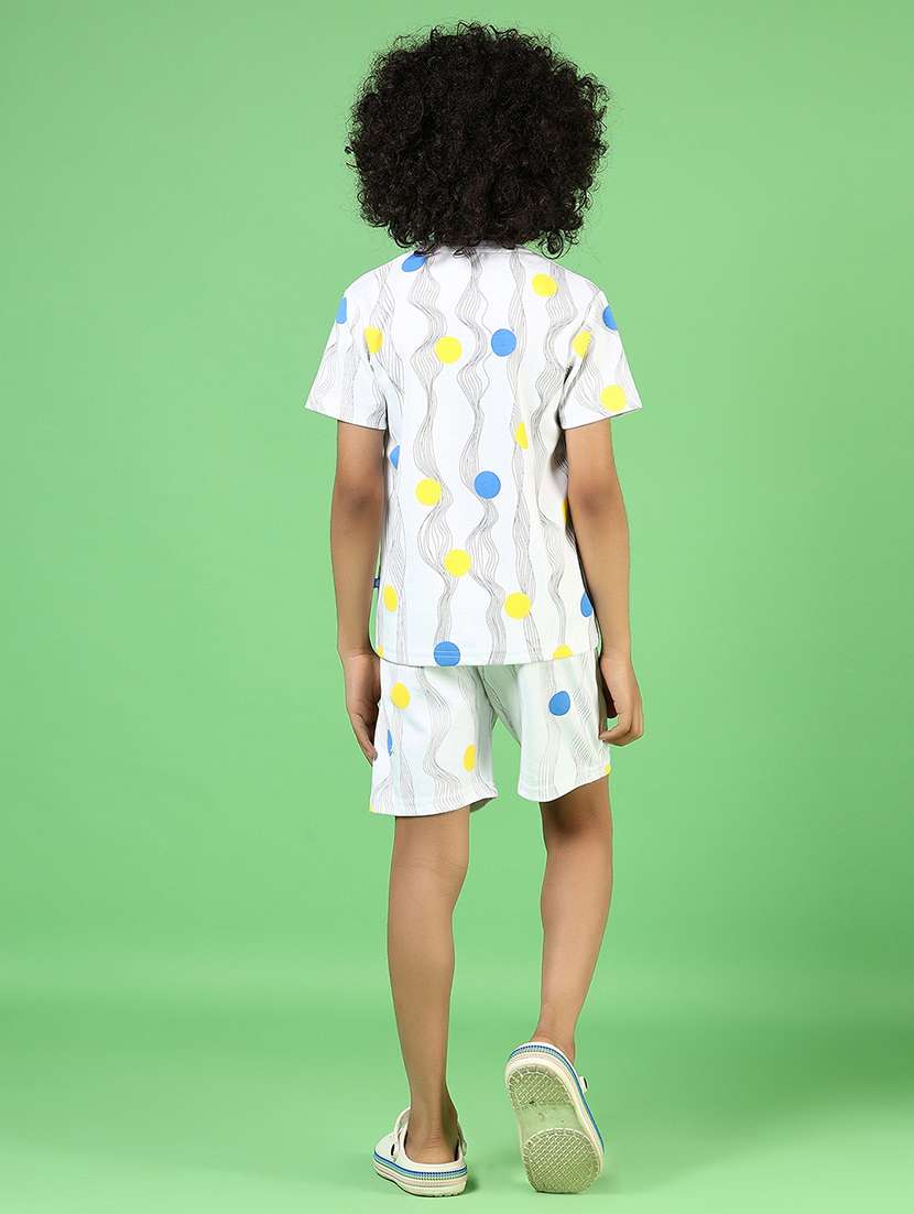 boys printed short sleeves co-ord set - 21864599 -  Standard Image - 2