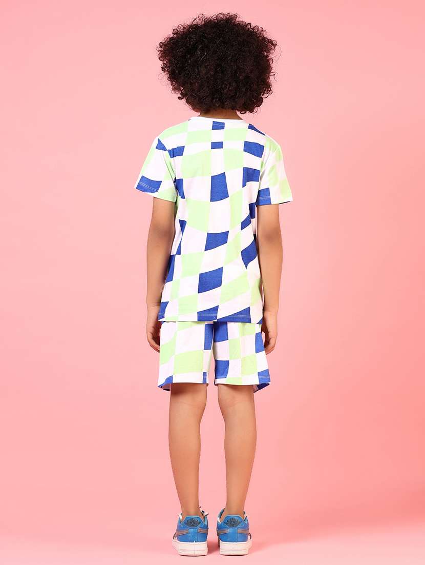boys printed short sleeves co-ord set - 21864621 -  Standard Image - 2