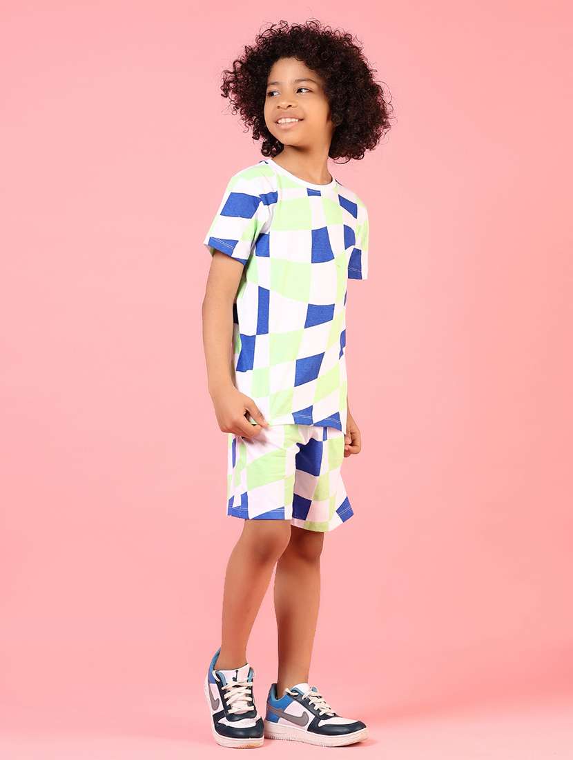 boys printed short sleeves co-ord set - 21864621 -  Standard Image - 7