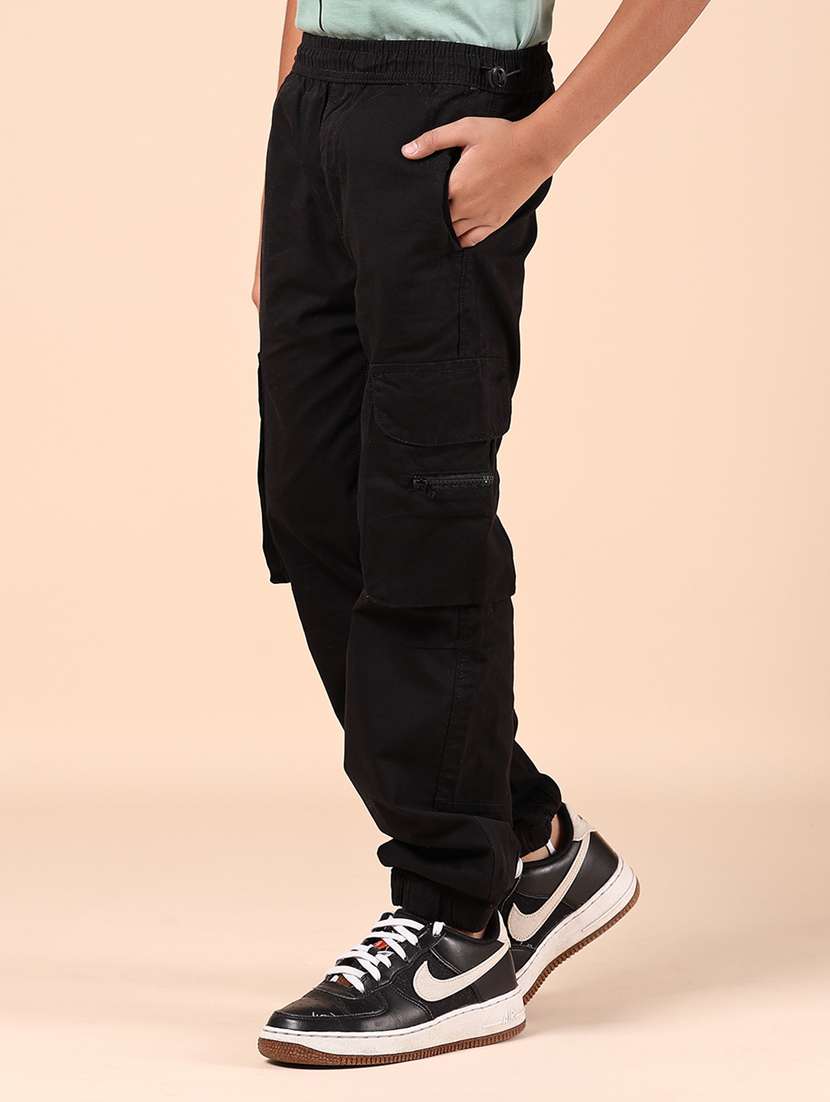 boys soild mid rise cargo - 21864925 -  Standard Image - 2