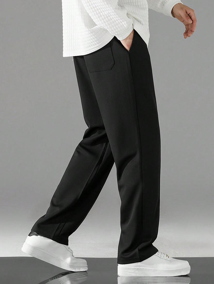men solid mid rise relaxed fit track pant - 21865748 - Standard Image - 2