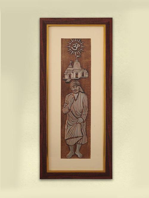 divine sai baba wall painting - 21866066 -  Standard Image - 0