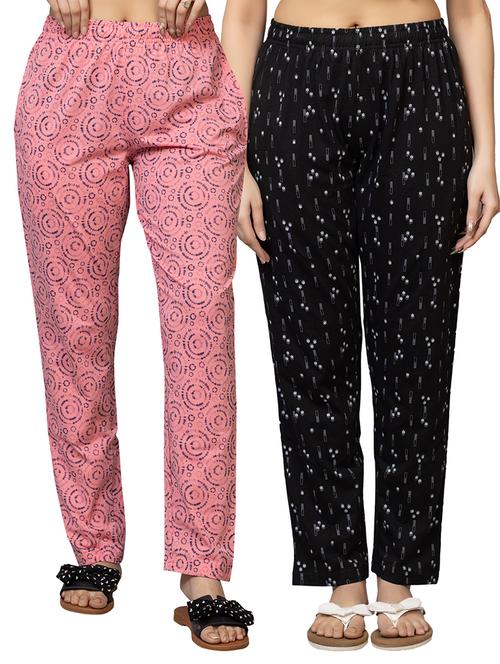 women pack of 2 printed nightwear pajama - 21866548 - Standard Image - 0