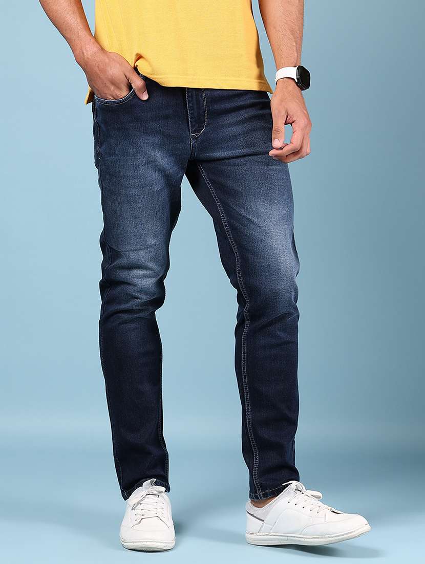 men solid mid rise slim fit jean - 21871091 -  Standard Image - 2
