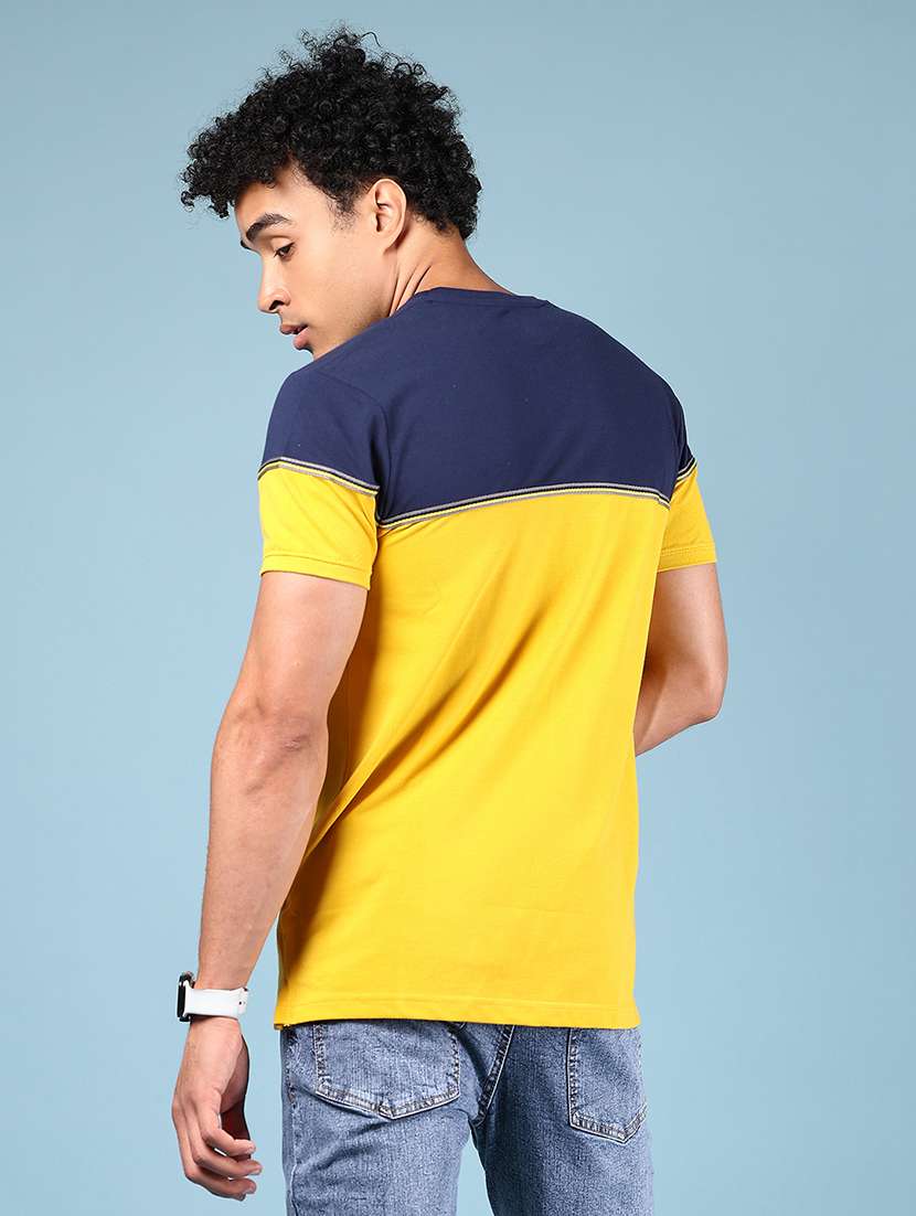 men color blocked short sleeve regular fit t-shirt - 21871163 -  Standard Image - 2