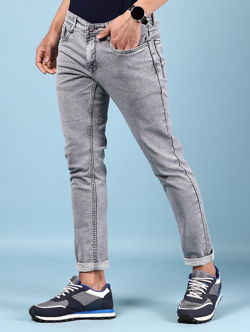 men solid mid rise slim fit jean - 21871382 - Standard Image - 2