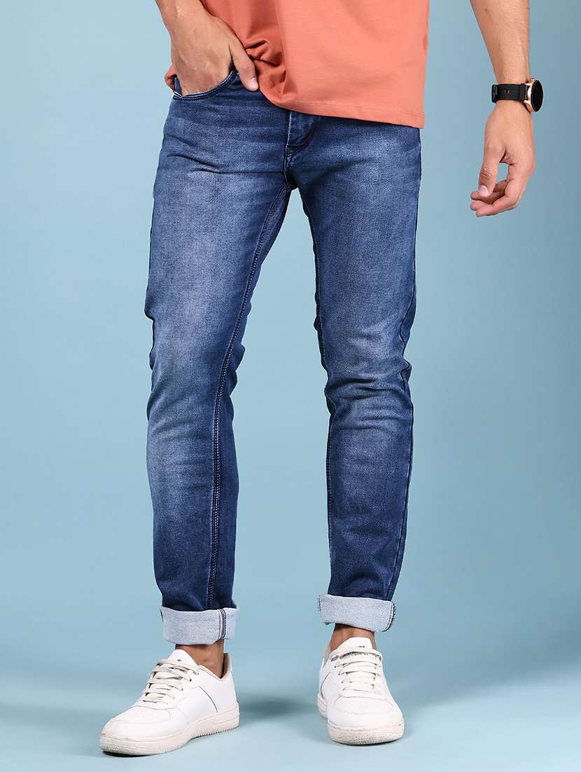 men solid mid rise slim fit jean - 21871499 -  Standard Image - 2