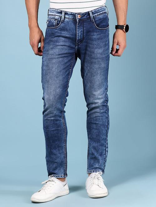 men solid mid rise slim fit jean - 21871782 - Standard Image - 0