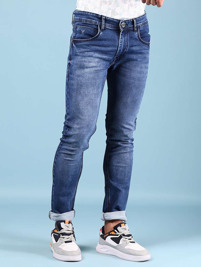 men solid mid rise skinny fit jean - 21871787 -  Standard Image - 2