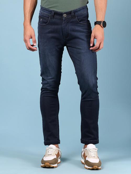 men solid mid rise slim fit jean - 21872181 - Standard Image - 0