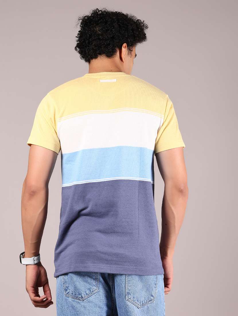 men color block short sleeve regular fit t-shirt - 21872293 -  Standard Image - 2