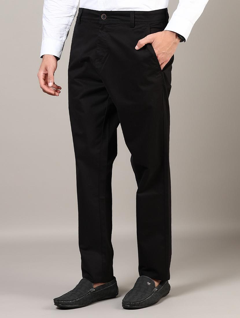 men solid mid rise straight fit chinos - 21872360 - Standard Image - 2