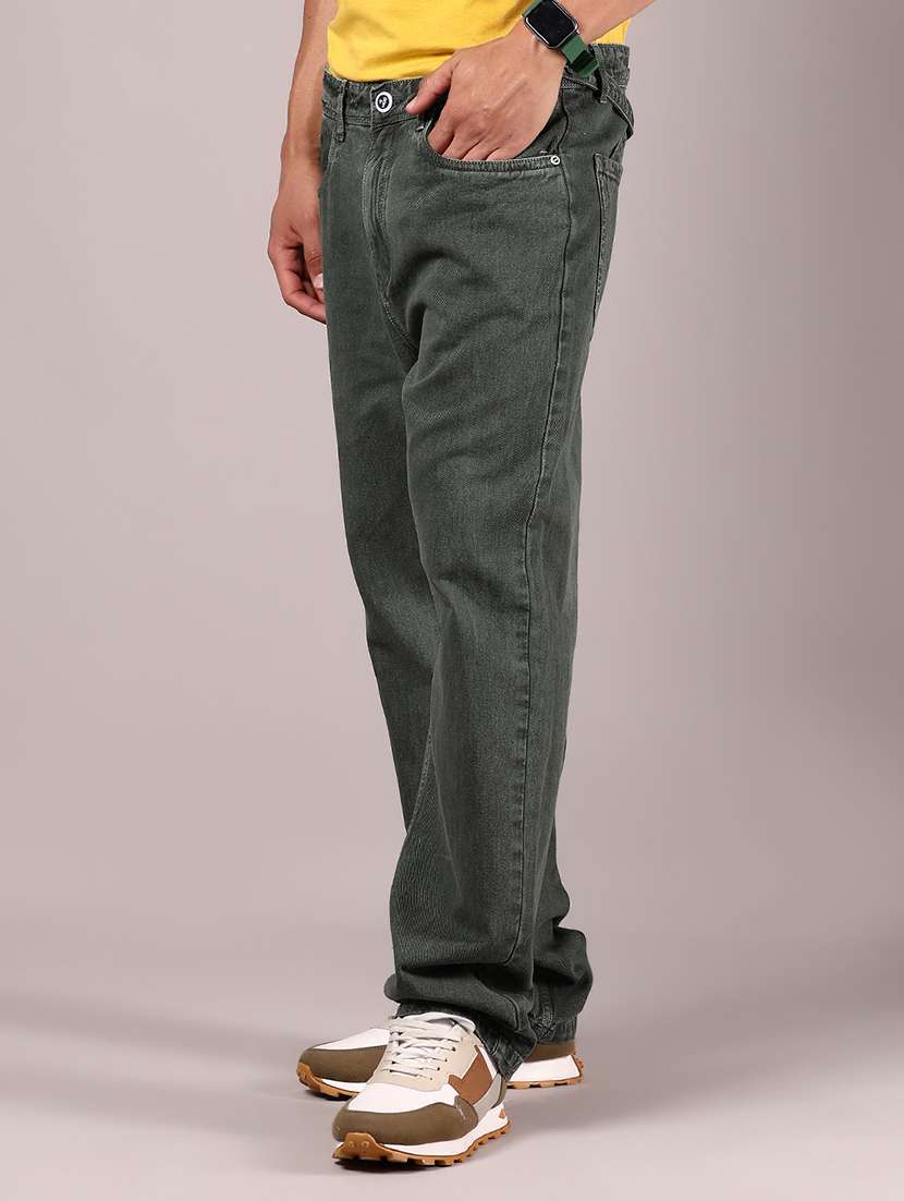 men solid mid rise baggy jean - 21872600 -  Standard Image - 2