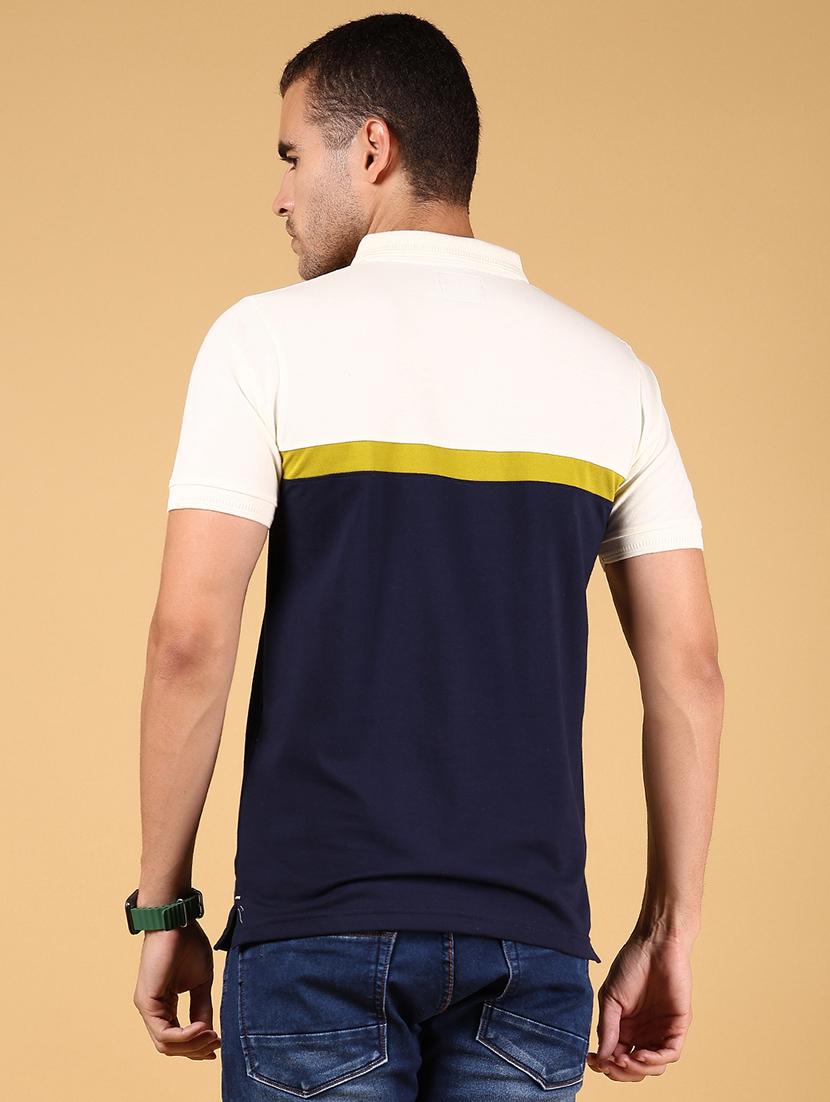 men color block short sleeve regular fit polo t-shirt - 21872666 - Standard Image - 2