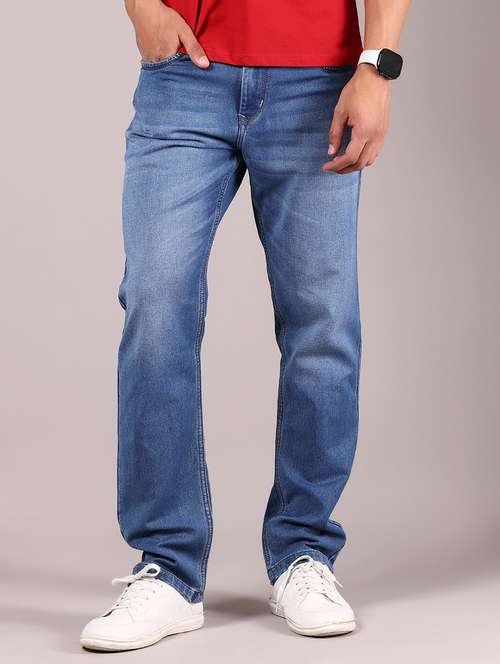 men washed mid rise full length jeans - 21872720 -  Standard Image - 0