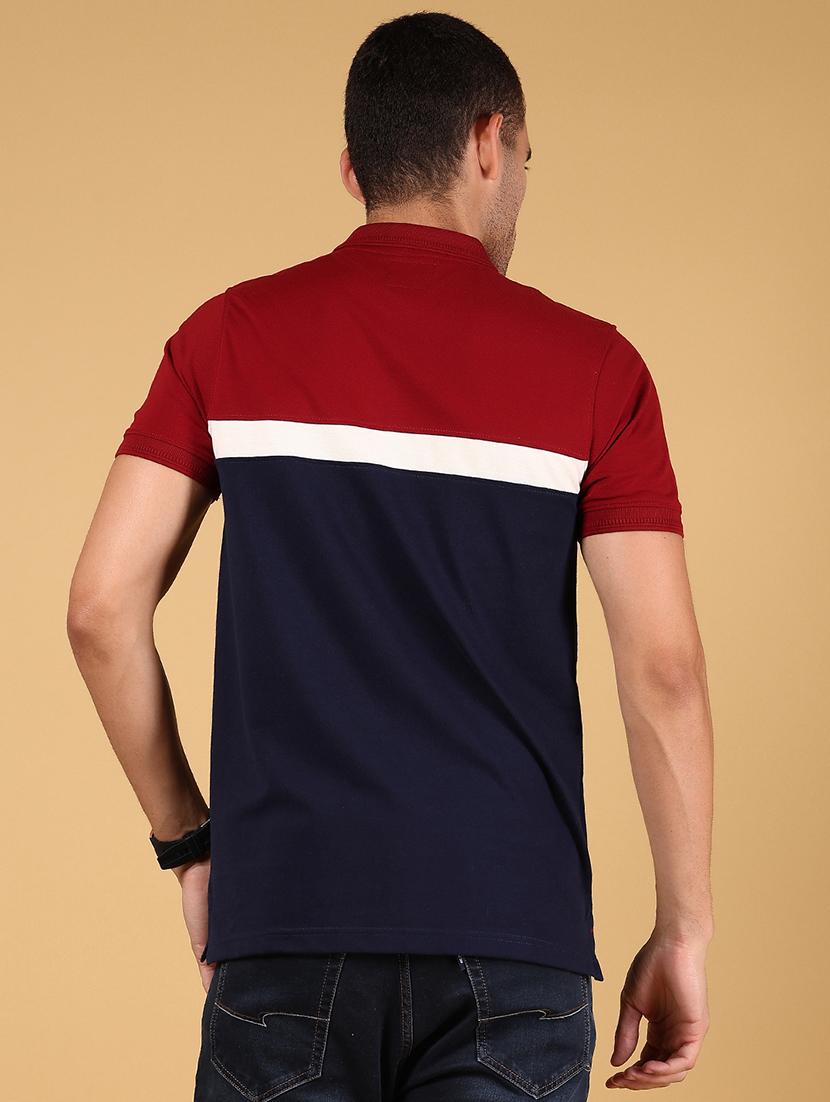 men color block short sleeve regular fit polo t-shirt - 21872722 - Standard Image - 2