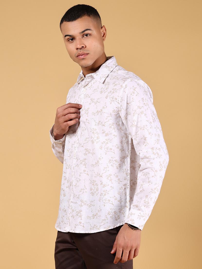 men printed long sleeve regular fit casual shirt - 21872757 - Standard Image - 2