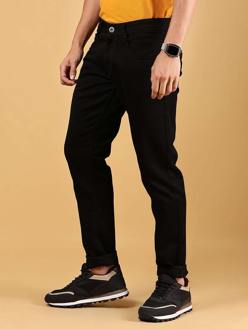 men solid mid rise slim fit jean - 21872763 -  Standard Image - 2