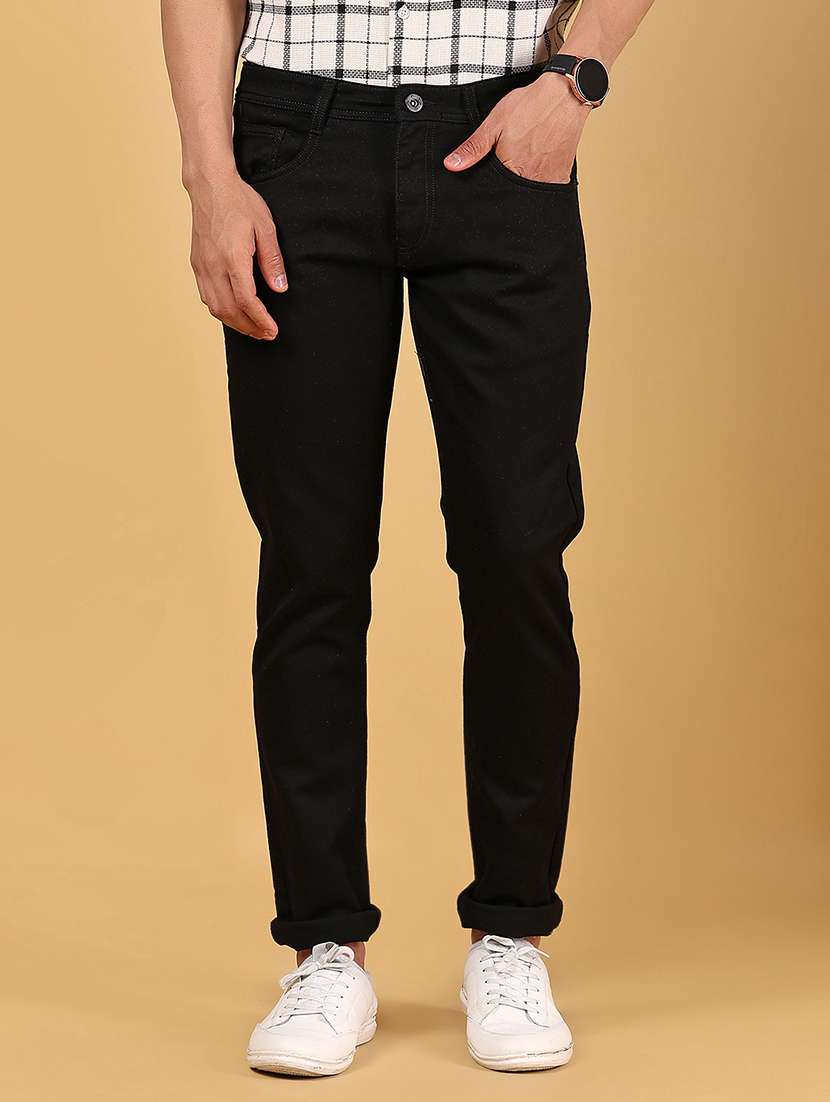 men solid mid rise slim fit jean - 21872816 -  Zoom Image - 0