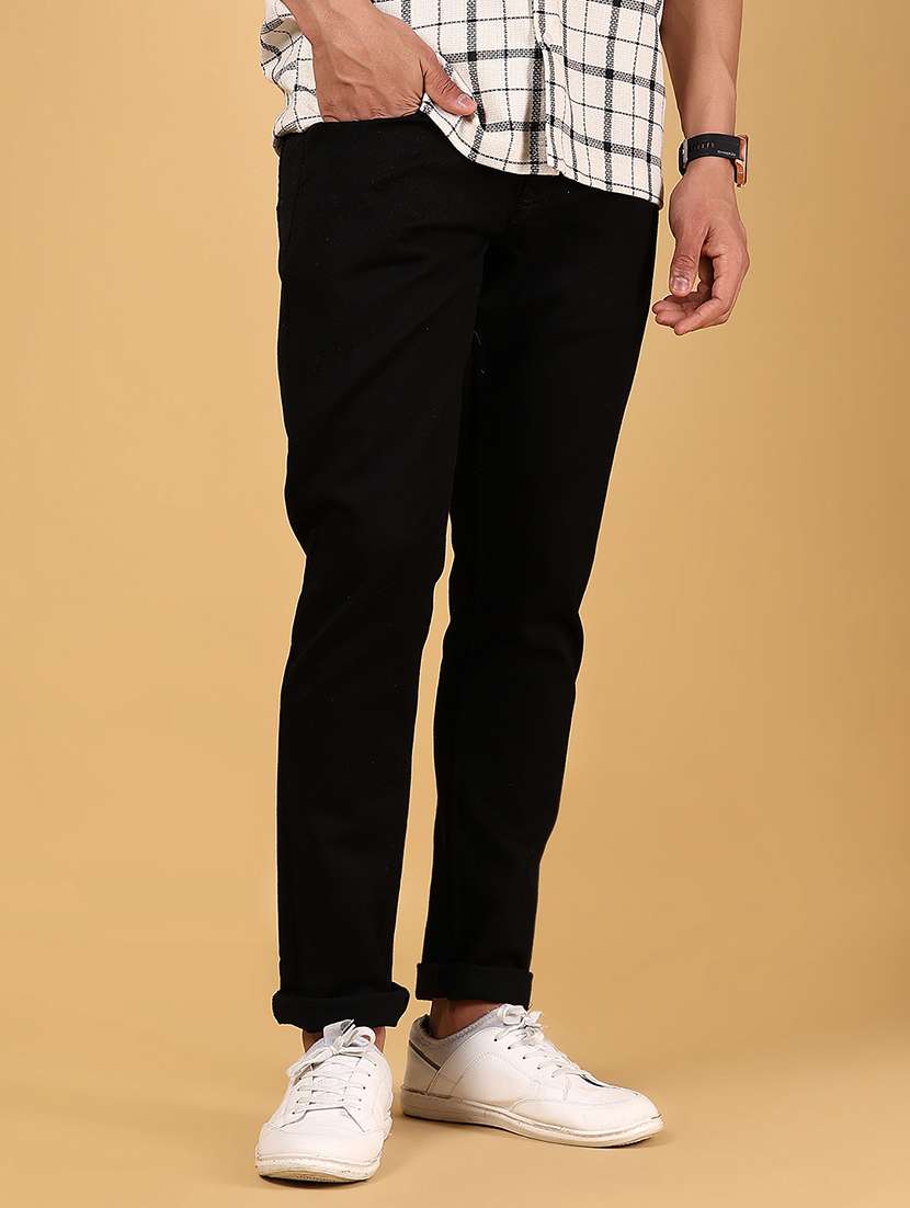 men solid mid rise slim fit jean - 21872816 -  Standard Image - 2
