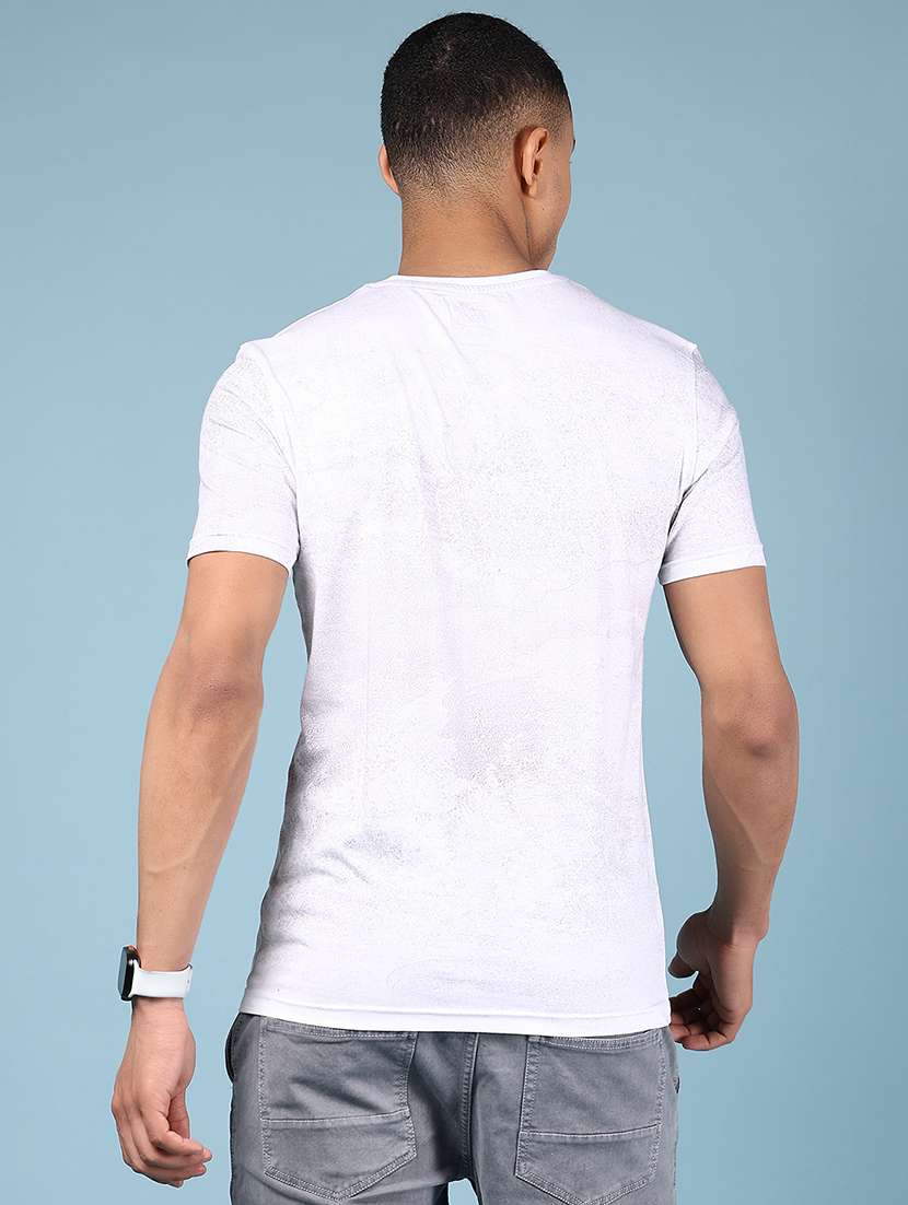 men printed short sleeve slim fit t-shirt - 21872831 - Standard Image - 2