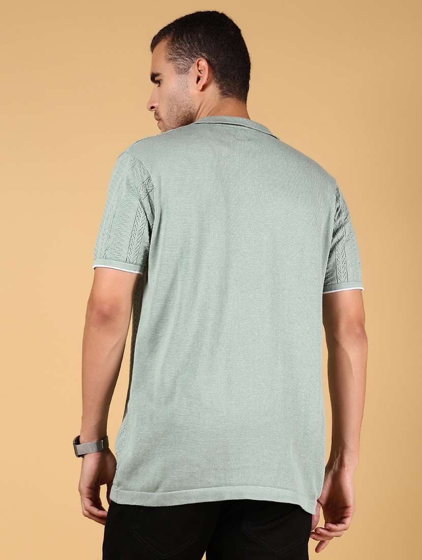 men solid short sleeve regular fit polo t-shirt - 21873031 -  Standard Image - 2