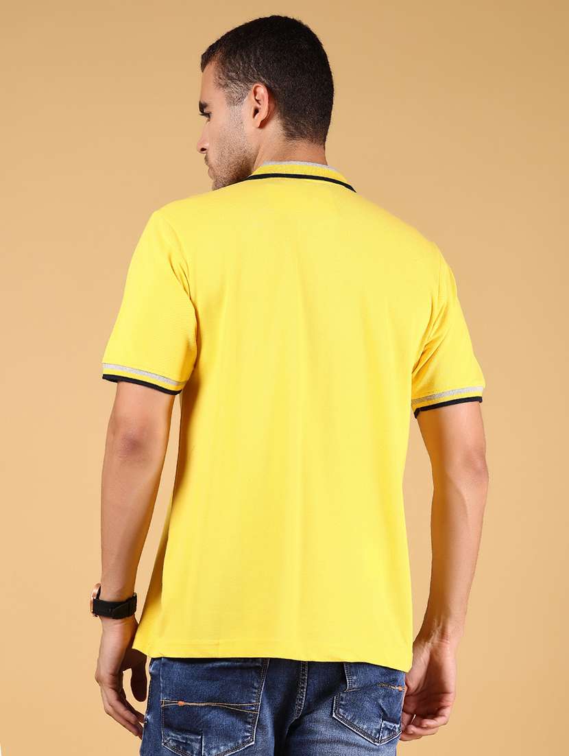 men solid short sleeve regular fit polo t-shirt - 21873038 -  Standard Image - 2
