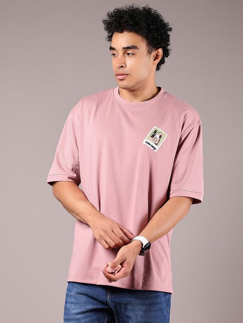 men placement print short sleeve oversized t-shirt - 21873050 - Standard Image - 0