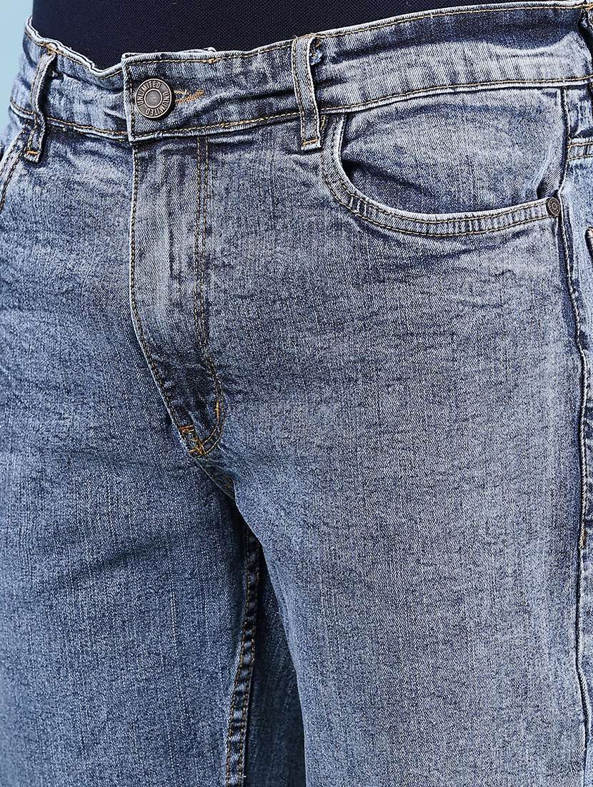 Men Blue Mid Rise Full Length Jeans