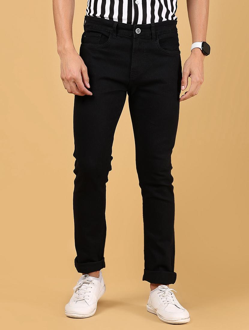 men solid mid rise full length jeans - 21873073 - Standard Image - 2