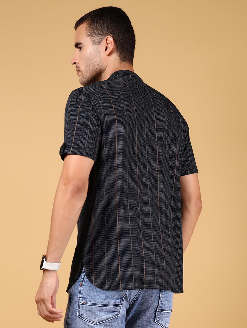men striped short sleeve regular fit t-shirt - 21873075 - Standard Image - 2