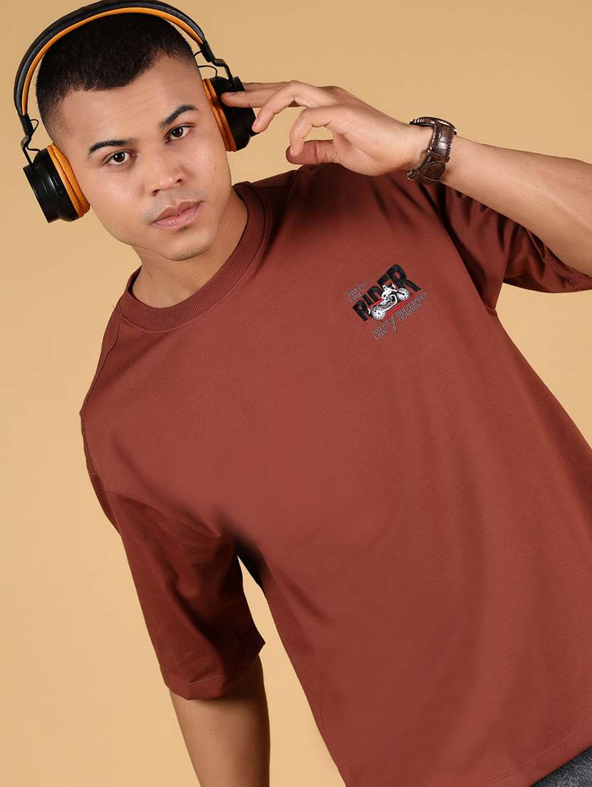 men printed short sleeve loose fit t-shirt - 21873111 -  Standard Image - 2