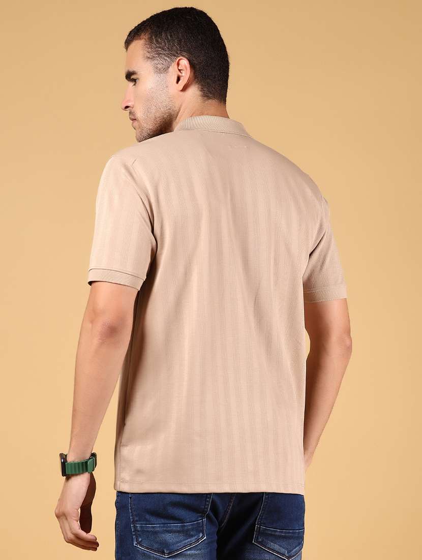 men striped short sleeve regular fit polo t-shirt - 21873163 -  Standard Image - 2