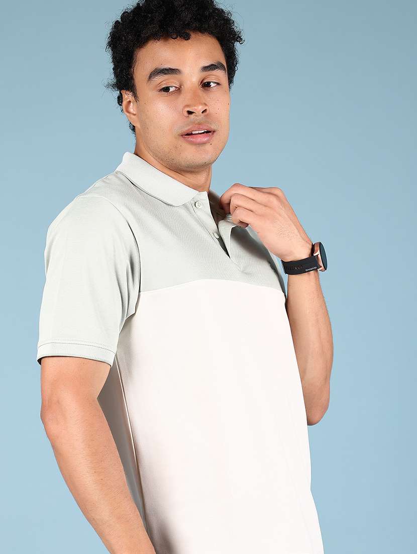men color block short sleeve regular fit polo t-shirt - 21873164 -  Standard Image - 2