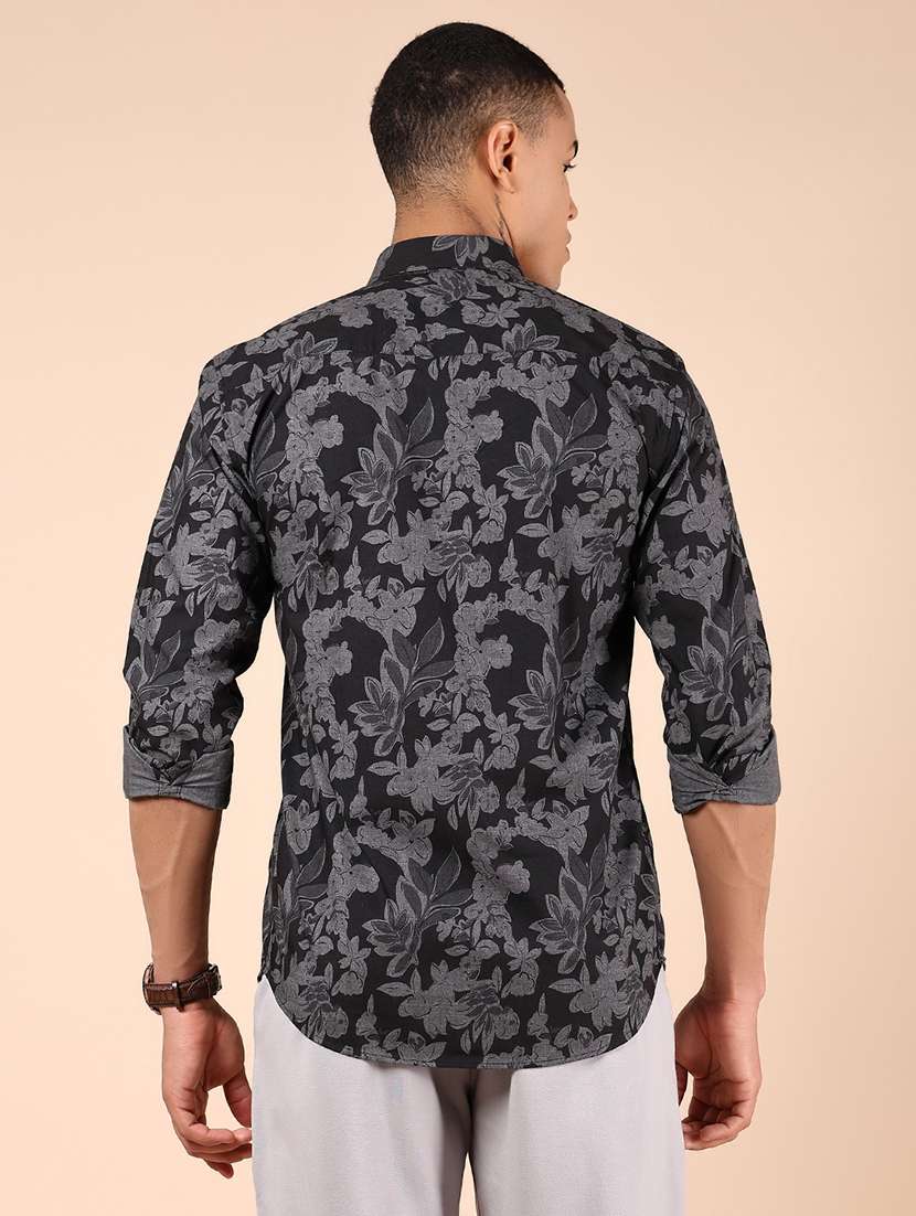 men floral printed long sleeve regular fit casual shirt - 21873193 -  Standard Image - 2