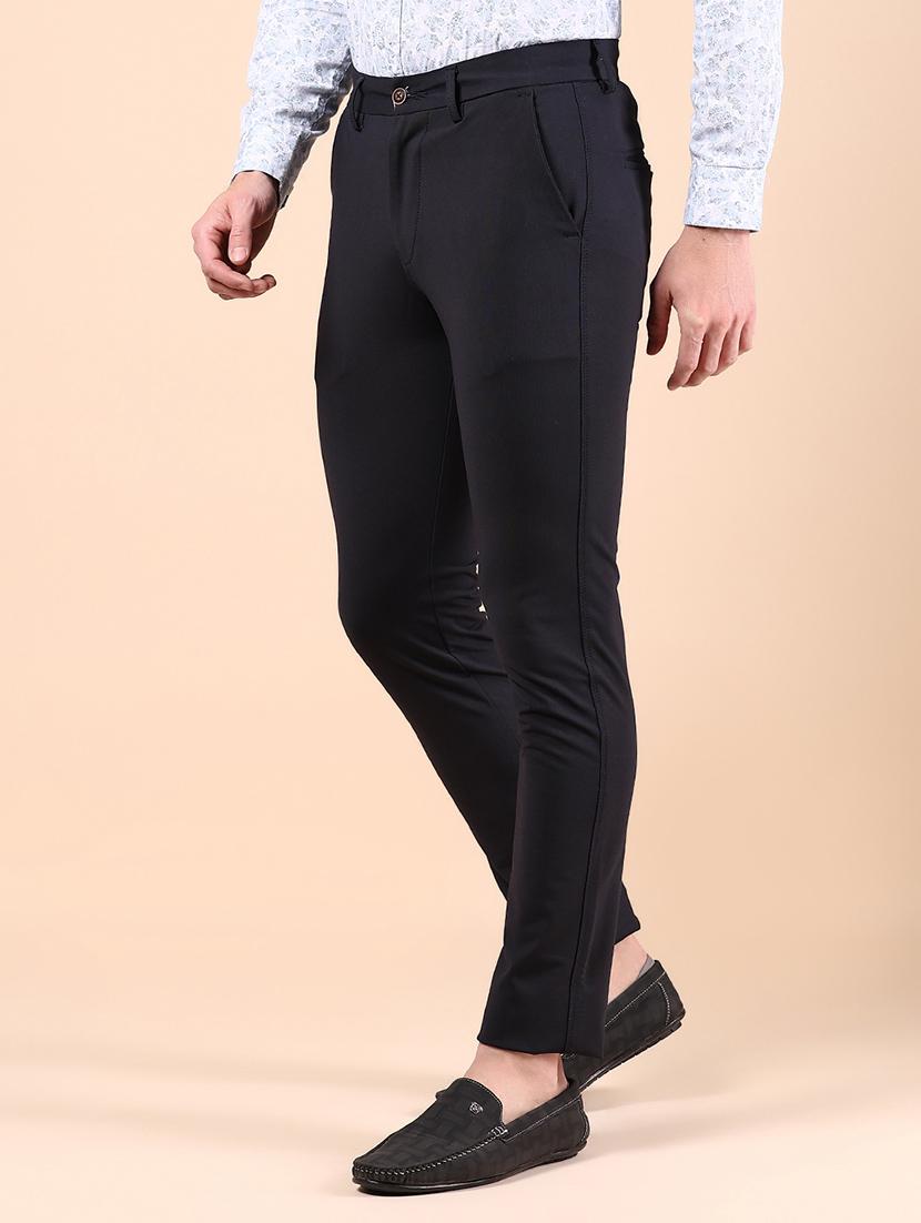 men solid md rise casual chinos - 21873308 - Standard Image - 2