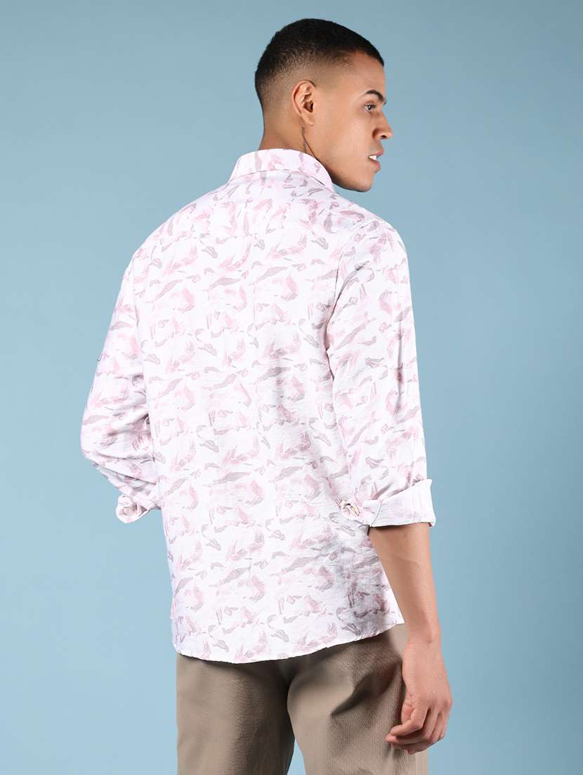 men printed long sleeve regular fit casual shirt - 21873473 -  Standard Image - 2